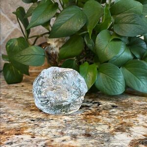 Kosta Boda Snowball Votive Candle Holder